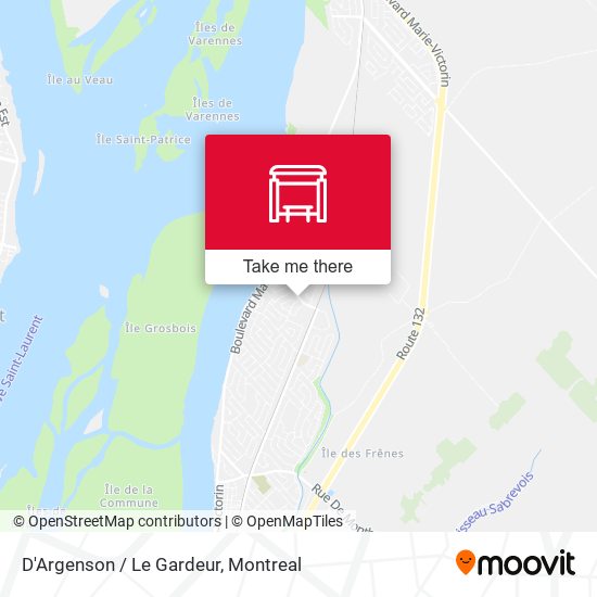 D'Argenson / Le Gardeur map