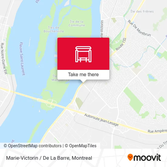 Marie-Victorin / De La Barre map