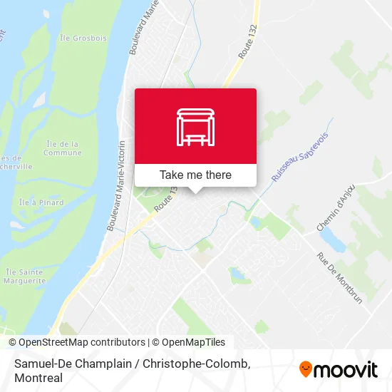 Samuel-De Champlain / Christophe-Colomb map
