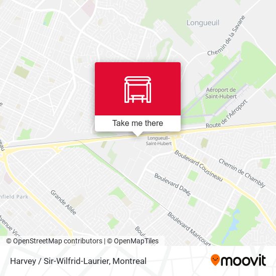 Harvey / Sir-Wilfrid-Laurier map