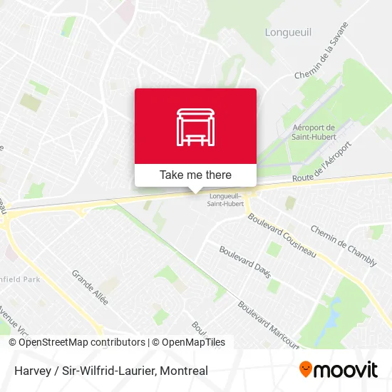 Harvey / Sir-Wilfrid-Laurier map