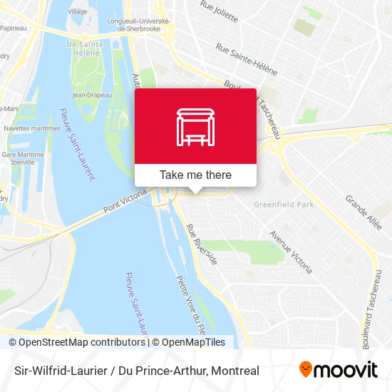 Sir-Wilfrid-Laurier / Du Prince-Arthur map