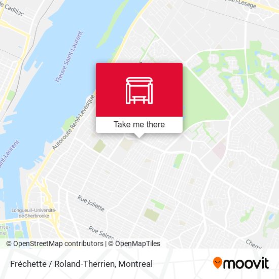 Fréchette / Roland-Therrien map