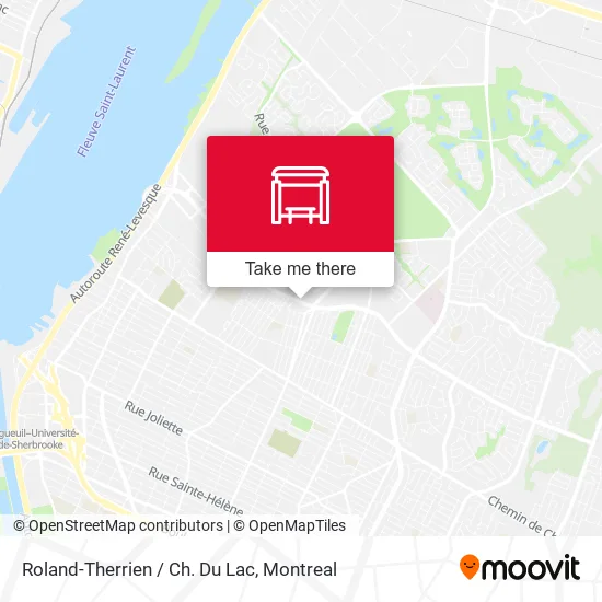 Roland-Therrien / Ch. Du Lac map