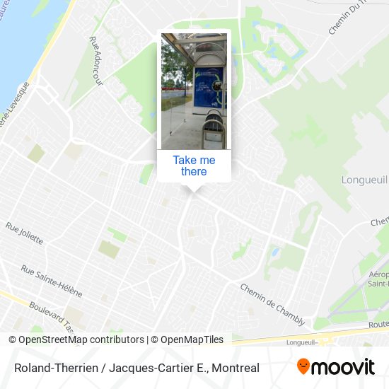 Roland-Therrien / Jacques-Cartier E. map