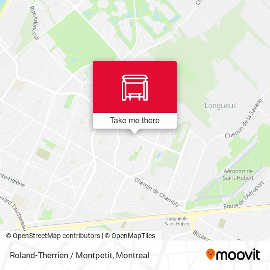 Roland-Therrien / Montpetit map