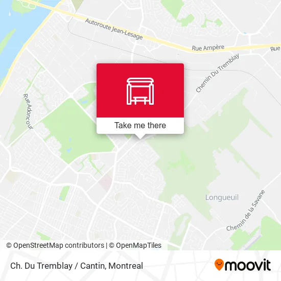 Ch. Du Tremblay / Cantin map