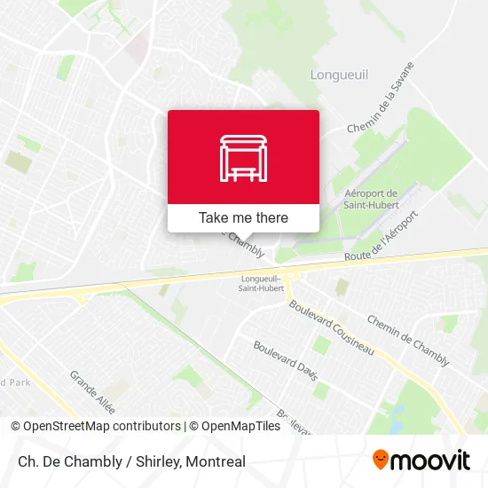 Ch. De Chambly / Shirley map