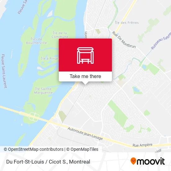 Du Fort-St-Louis / Cicot S. map