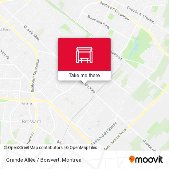 Grande Allée / Boisvert map