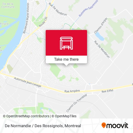 De Normandie / Des Rossignols map