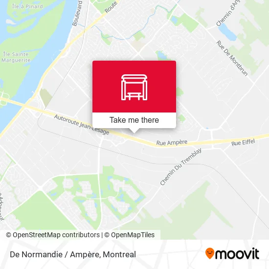 De Normandie / Ampère map