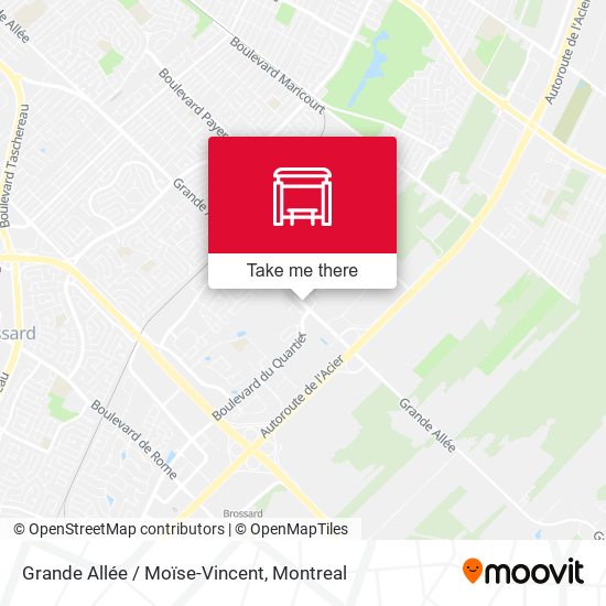 Grande Allée / Moïse-Vincent map