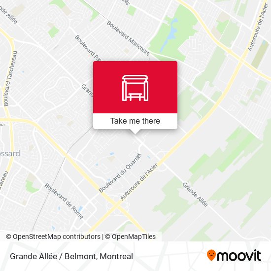 Grande Allée / Belmont map