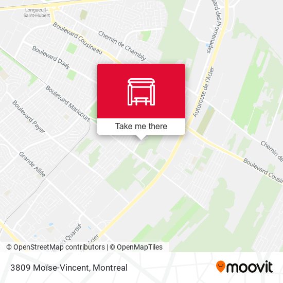 3809 Moïse-Vincent map