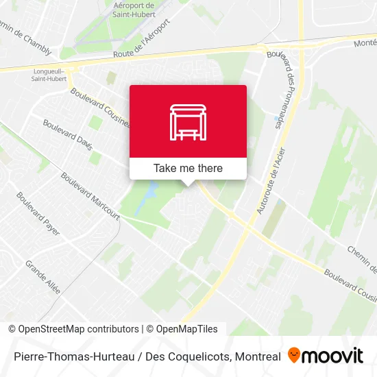 Pierre-Thomas-Hurteau / Des Coquelicots map