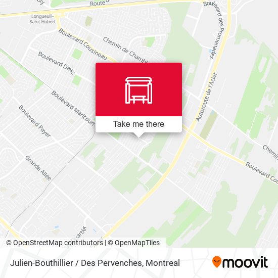 Julien-Bouthillier / Des Pervenches map