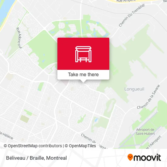 Béliveau / Braille map