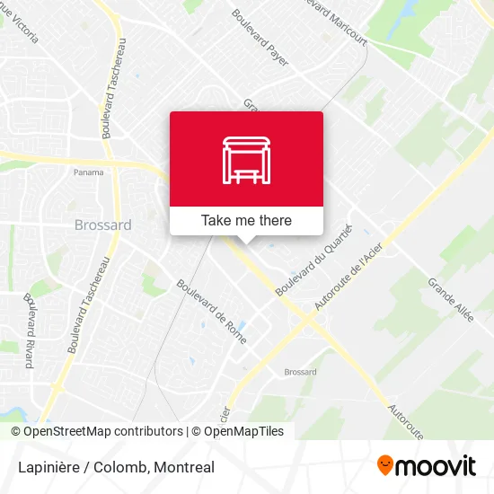 Lapinière / Colomb map