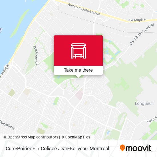 Curé-Poirier E. / Colisée Jean-Béliveau map