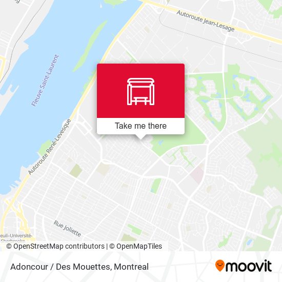 Adoncour / Des Mouettes map