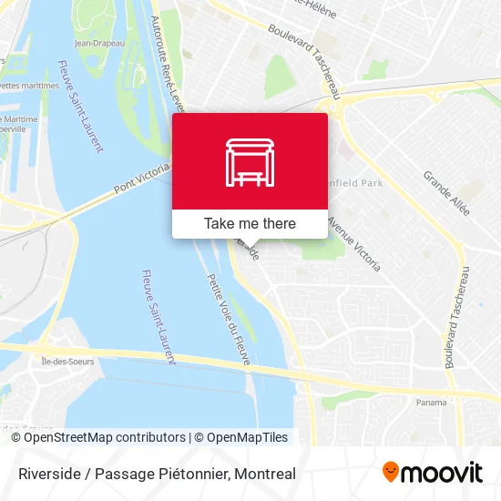 Riverside / Passage Piétonnier map