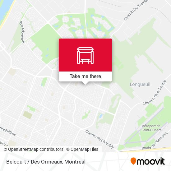 Belcourt / Des Ormeaux map