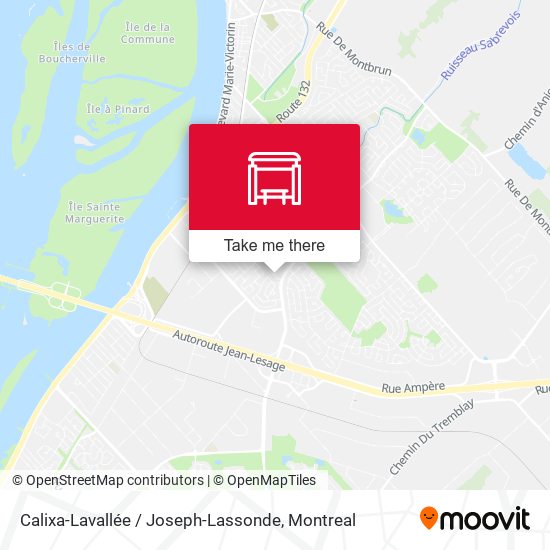 Calixa-Lavallée / Joseph-Lassonde map