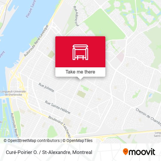 Curé-Poirier O. / St-Alexandre map
