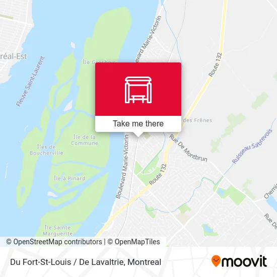 Du Fort-St-Louis / De Lavaltrie map