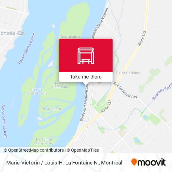 Marie-Victorin / Louis-H.-La Fontaine N. map