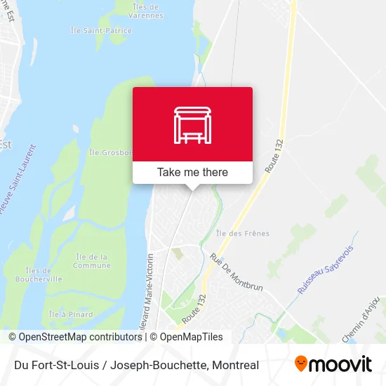 Du Fort-St-Louis / Joseph-Bouchette map