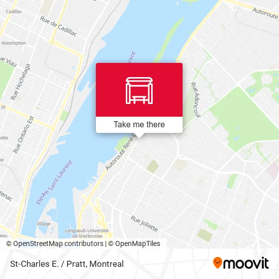 St-Charles E. / Pratt map