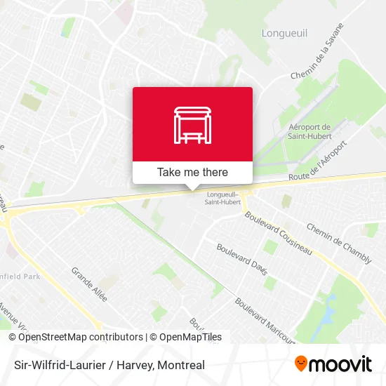 Sir-Wilfrid-Laurier / Harvey map