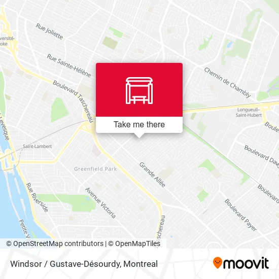 Windsor / Gustave-Désourdy map