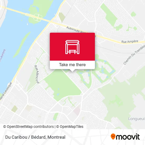 Du Caribou / Bédard map