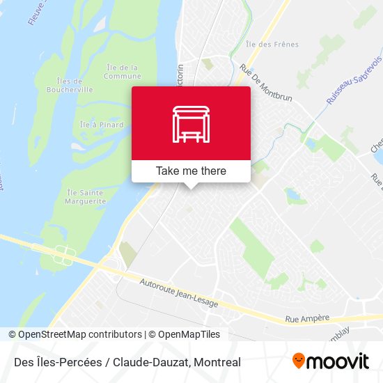 Des Îles-Percées / Claude-Dauzat map