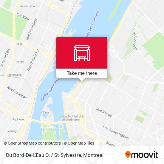 Du Bord-De-L'Eau O. / St-Sylvestre map