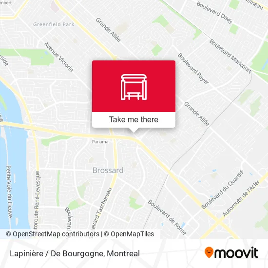 Lapinière / De Bourgogne map