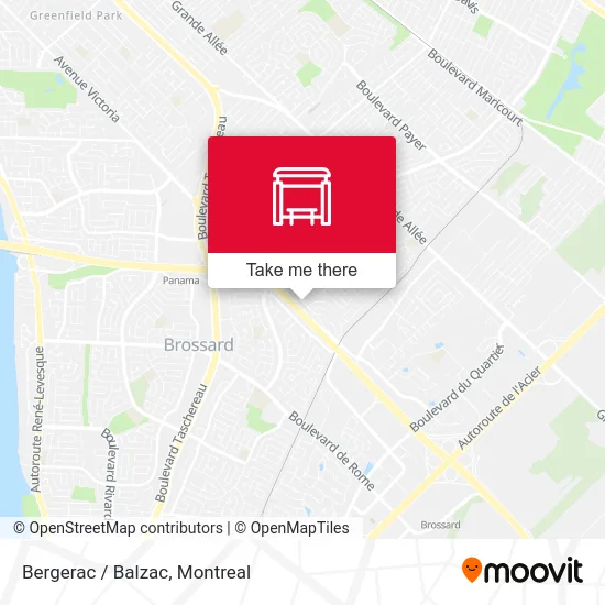 Bergerac / Balzac map