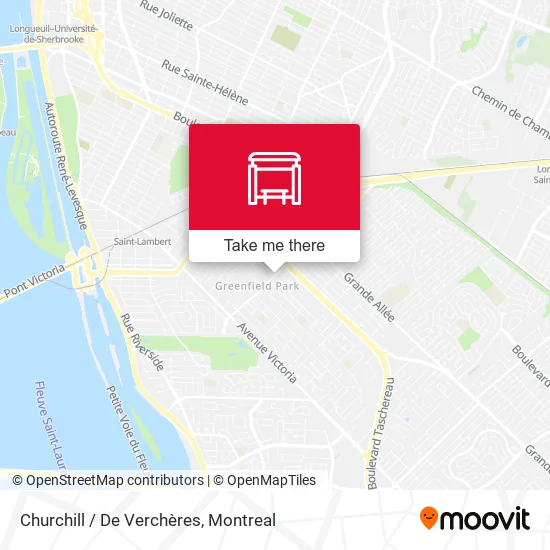 Churchill / De Verchères map