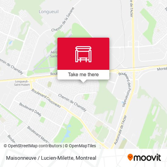 Maisonneuve / Lucien-Milette map