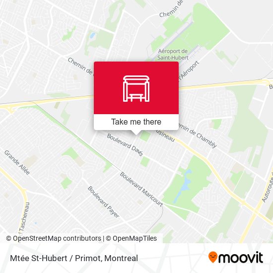 Mtée St-Hubert / Primot map