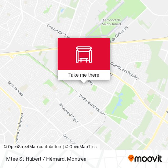 Mtée St-Hubert / Hémard map