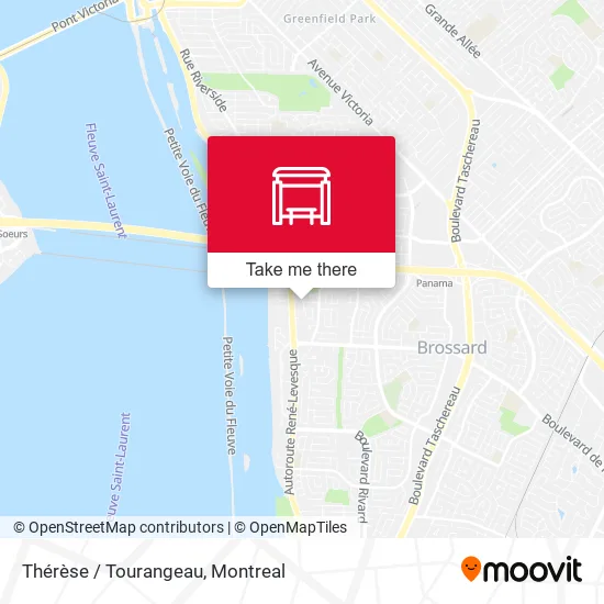 Thérèse / Tourangeau map
