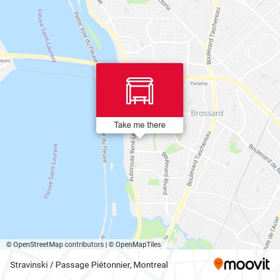 Stravinski / Passage Piétonnier map