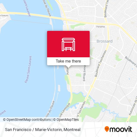 San Francisco / Marie-Victorin map
