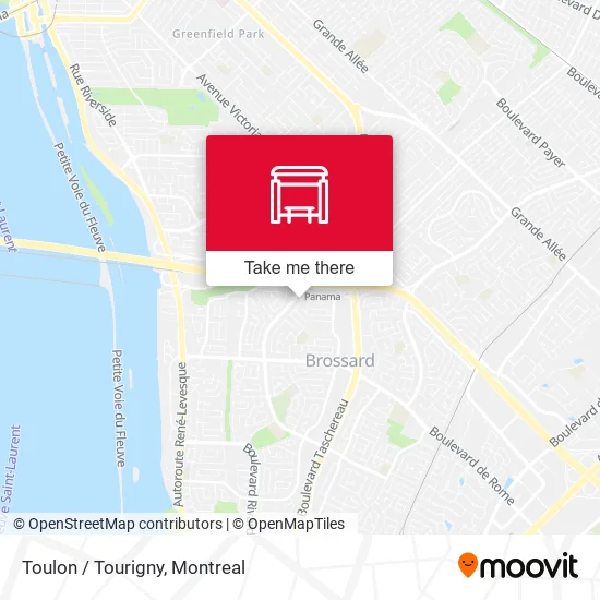 Toulon / Tourigny map