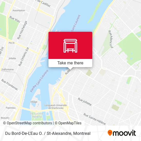 Du Bord-De-L'Eau O. / St-Alexandre map