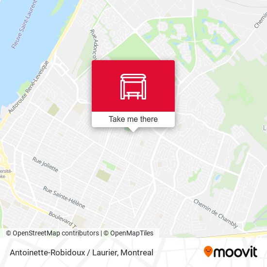 Antoinette-Robidoux / Laurier map